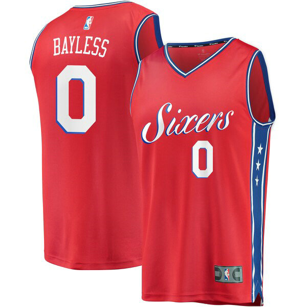 Maillot nba Philadelphia 76ers Statement Edition Homme Jerryd Bayless 0 Rouge